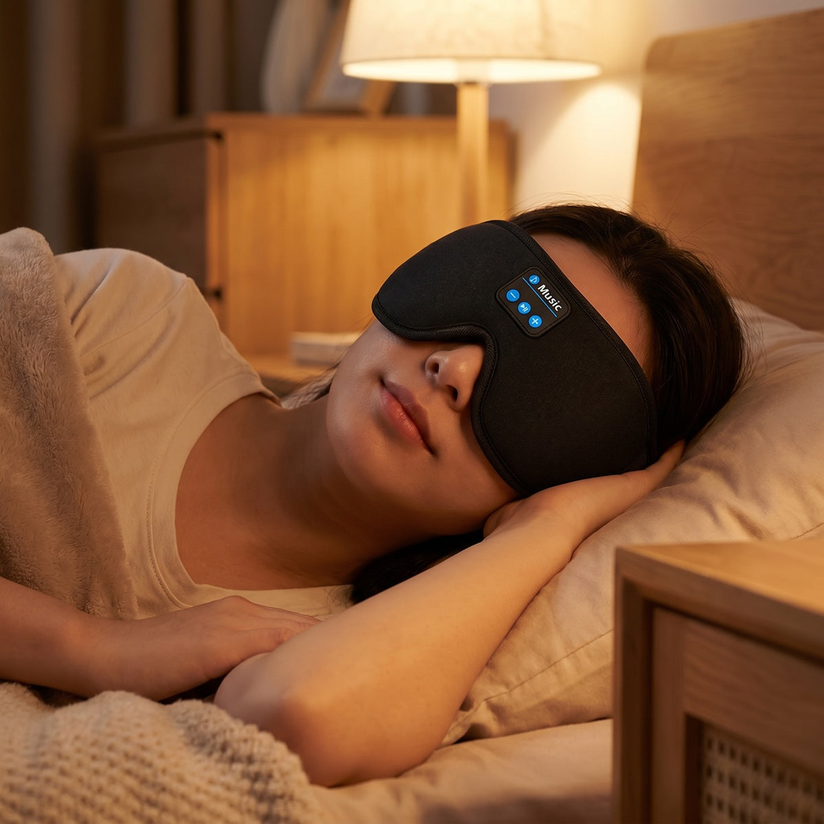Bluetooth 3D Sleep Mask – Wireless Music Eye Shade